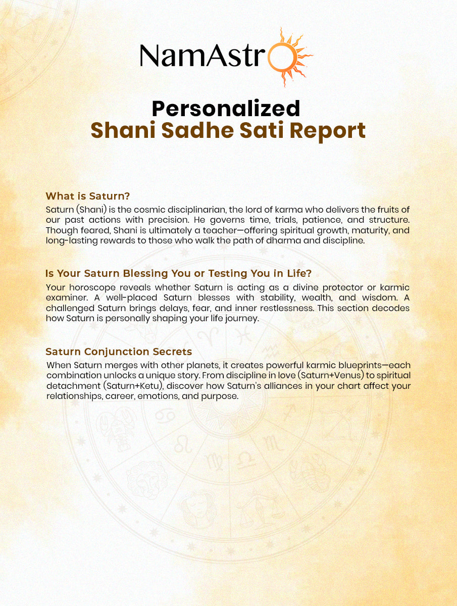 Shani Sadhe Sati Report